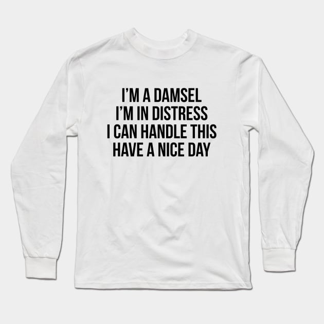 Damsel in Distress Long Sleeve T-Shirt by FandomTrading